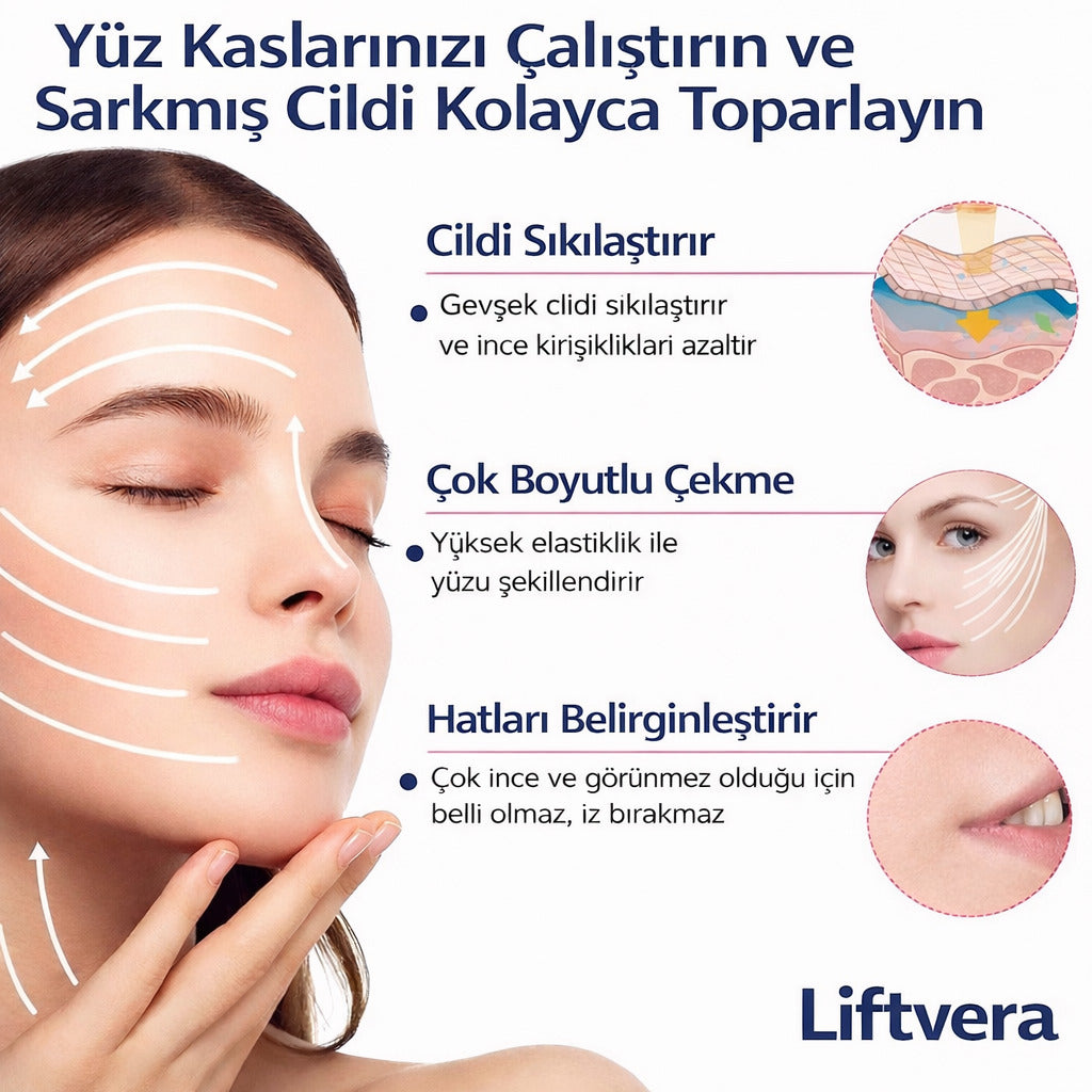 Liftvera™ Görünmez Yüz Toparlama Bandı